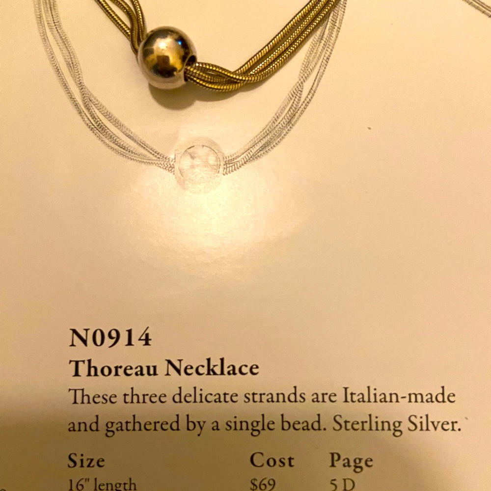 Silpada n0814 Thoreau necklace